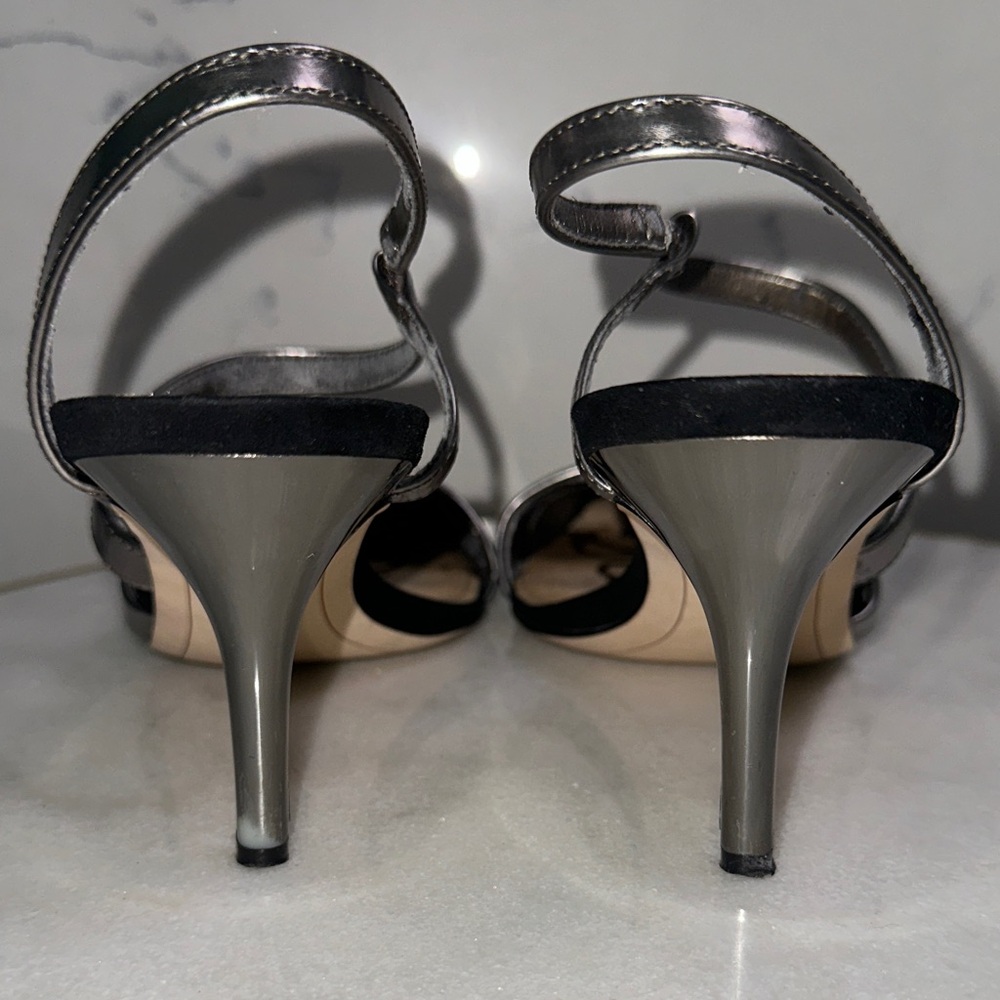 Sam Edelman Women’s Metallic Silver Slingback Pumps size 8 - Picture 3 of 6